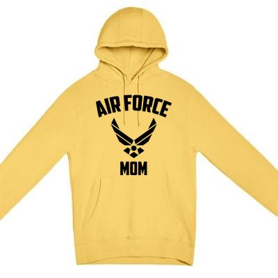 Cool Air Force Mom Gift Best Proud Military Veteran Women Funny Gift Premium Pullover Hoodie