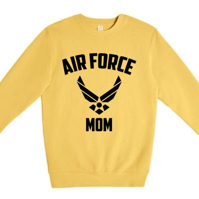 Cool Air Force Mom Gift Best Proud Military Veteran Women Funny Gift Premium Crewneck Sweatshirt