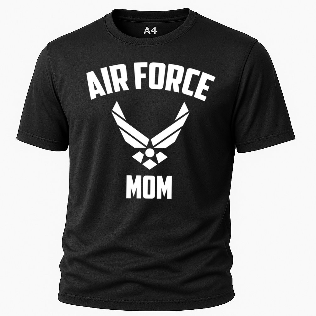Cool Air Force Mom Gift Best Proud Military Veteran Women Funny Gift Cooling Performance Crew T-Shirt