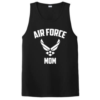 Cool Air Force Mom Gift Best Proud Military Veteran Women Funny Gift PosiCharge Competitor Tank