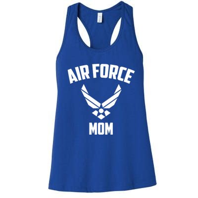 Cool Air Force Mom Gift Best Proud Military Veteran Women Funny Gift Women's Racerback Tank