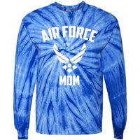 Cool Air Force Mom Gift Best Proud Military Veteran Women Funny Gift Tie-Dye Long Sleeve Shirt