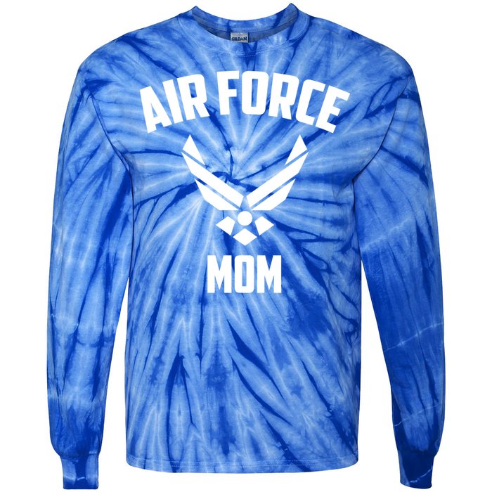 Cool Air Force Mom Gift Best Proud Military Veteran Women Funny Gift Tie-Dye Long Sleeve Shirt