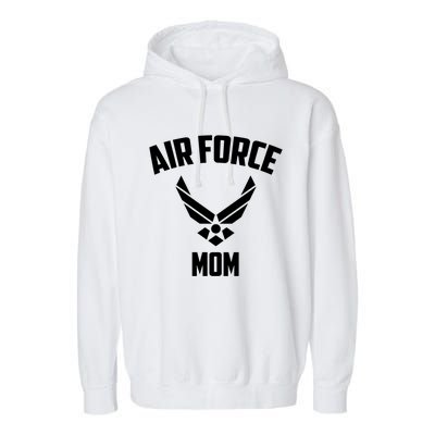 Cool Air Force Mom Gift Best Proud Military Veteran Women Funny Gift Garment-Dyed Fleece Hoodie