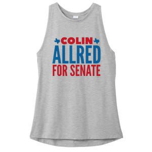 Colin Allred For Senate Ladies PosiCharge Tri-Blend Wicking Tank