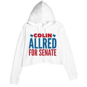 Colin Allred For Senate Crop Fleece Hoodie