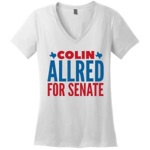 Colin Allred For Senate Women's V-Neck T-Shirt