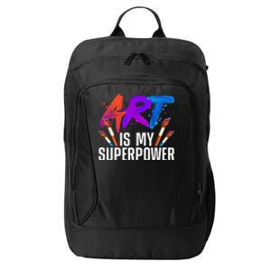 Cool Art For Men Women Art Teacher Artist Painter Superpower City Backpack