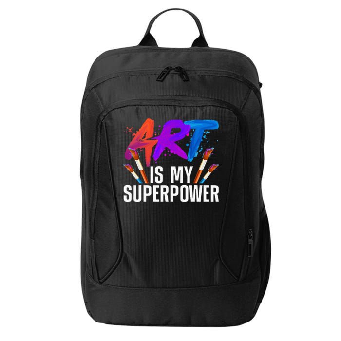 Cool Art For Men Women Art Teacher Artist Painter Superpower City Backpack