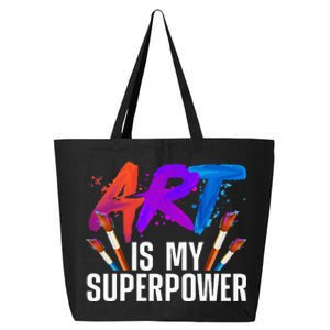 Cool Art For Men Women Art Teacher Artist Painter Superpower 25L Jumbo Tote