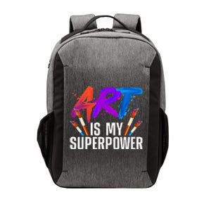 Cool Art For Men Women Art Teacher Artist Painter Superpower Vector Backpack