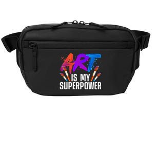 Cool Art For Men Women Art Teacher Artist Painter Superpower Crossbody Pack