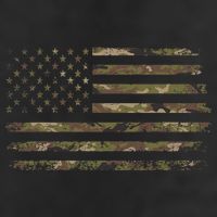 Camo American Flag Usa Camouflage 7 Panel Mesh Trucker Snapback Hat