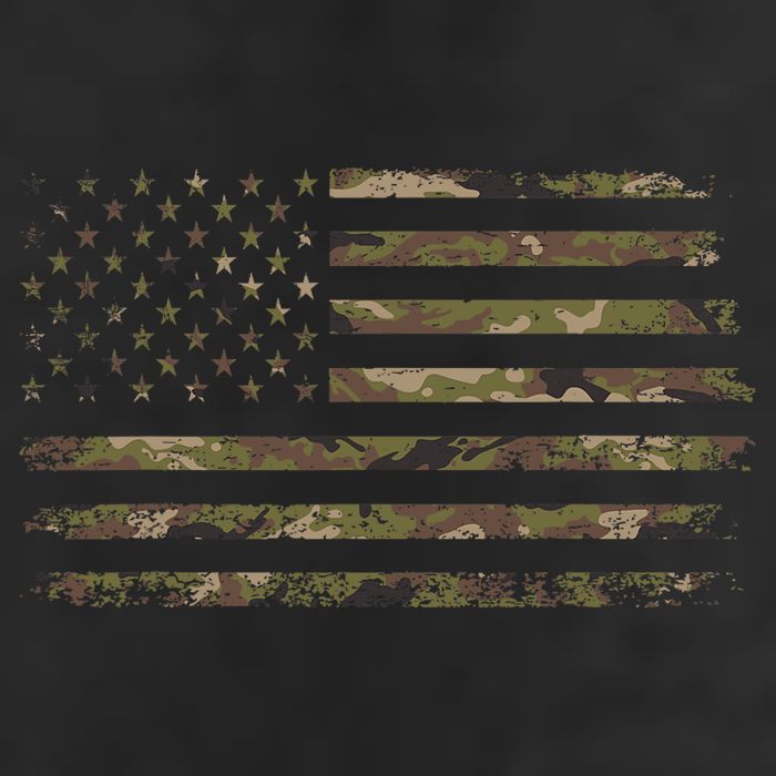 Camo American Flag Usa Camouflage 7 Panel Mesh Trucker Snapback Hat