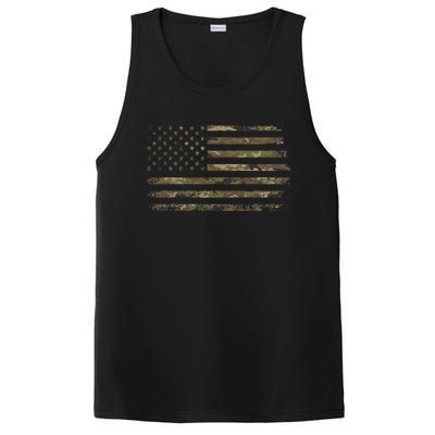 Camo American Flag Usa Camouflage PosiCharge Competitor Tank