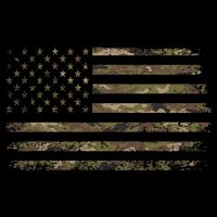 Camo American Flag Usa Camouflage Womens T-Shirt