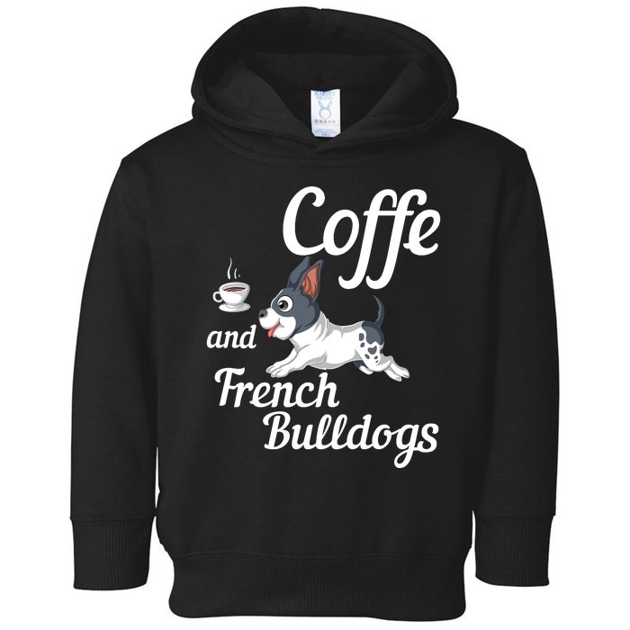 Coffee And French Bulldogs Toddler Hoodie