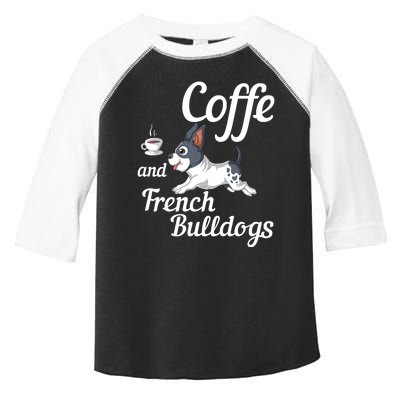 Coffee And French Bulldogs Toddler Fine Jersey T-Shirt