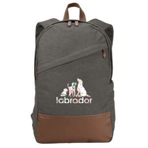 Cute And Funny Labrador Dog For Christmas And Halloween Cute Gift Cotton Canvas Backpack