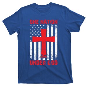 Christian American Flag One Nation Under God Gift T-Shirt