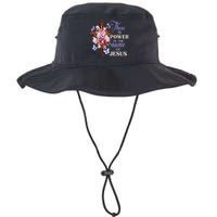 Cross And Flower There Is Power In The Name Of Jesus Christ Legacy Cool Fit Booney Bucket Hat