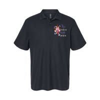 Cross And Flower There Is Power In The Name Of Jesus Christ Softstyle Adult Sport Polo