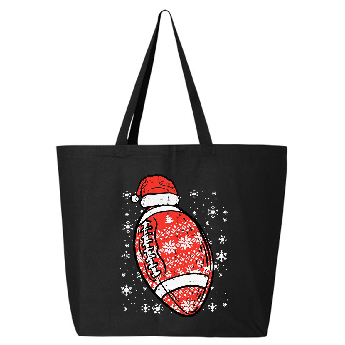 Christmas American Football Santa Xmas Sports funny 25L Jumbo Tote