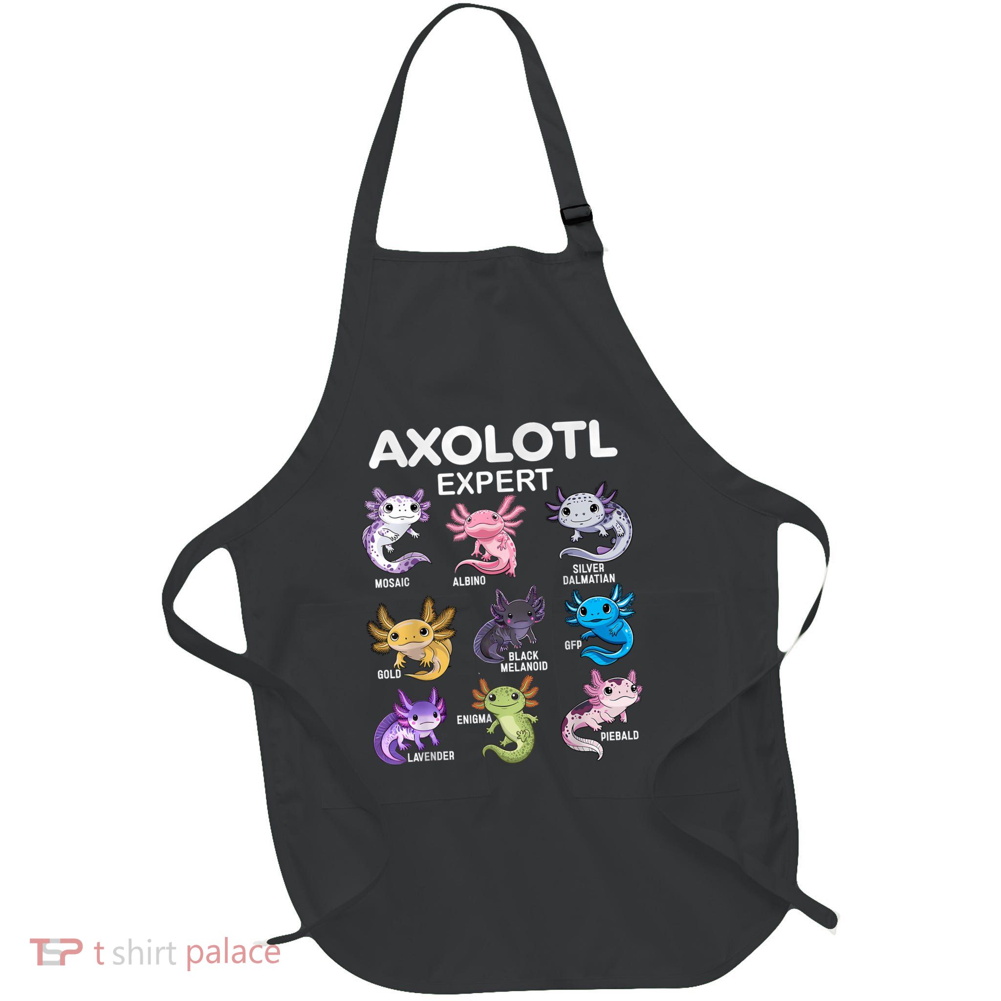 Cute Axolotl For Boy & Girl Or Axolotl Full-Length Apron With Pockets