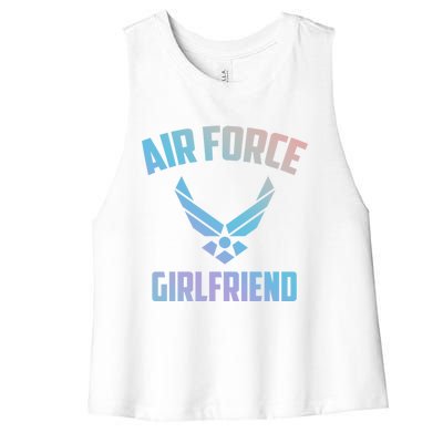 Cool Air Force Friend Gift Us National Guards Cute Gift Women's Racerback Cropped Tank