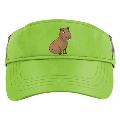 Cute And Funny Capybara Meme Adult Drive Performance Visor