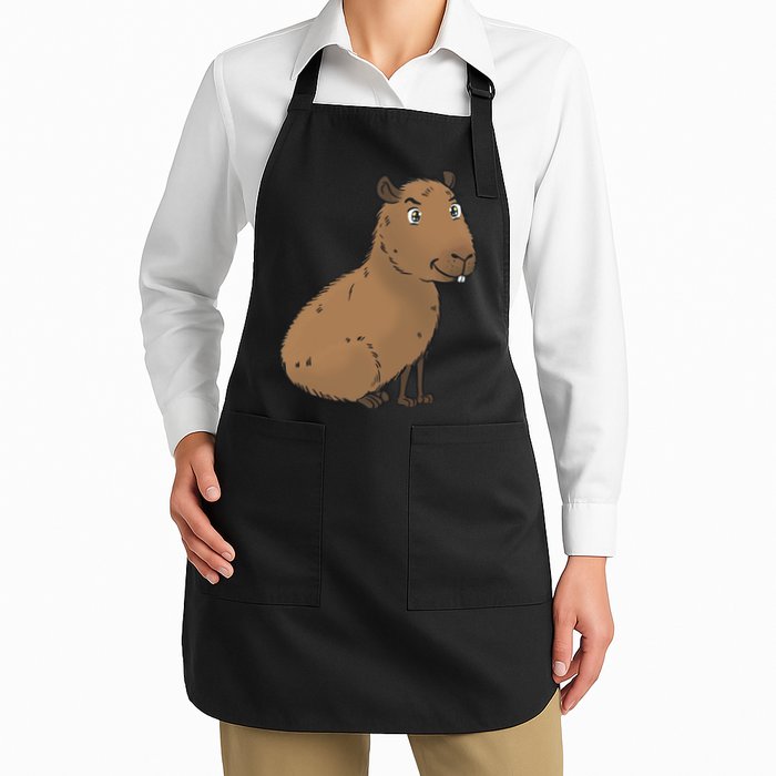 Cute And Funny Capybara Meme Apron