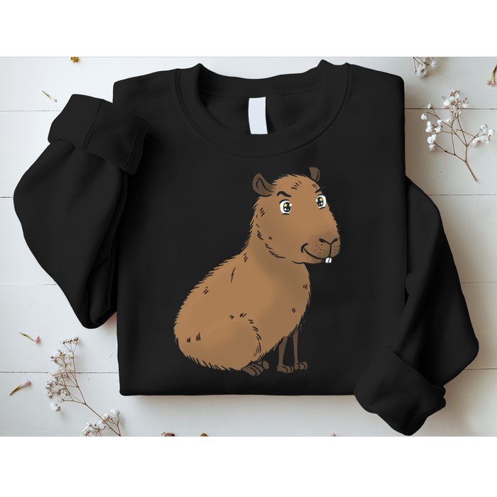 Cute And Funny Capybara Meme Sweatshirt