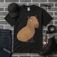 Cute And Funny Capybara Meme Tall T-Shirt