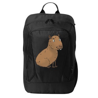 Cute And Funny Capybara Meme City Backpack