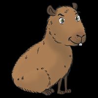 Cute And Funny Capybara Meme 7-Panel Snapback Hat