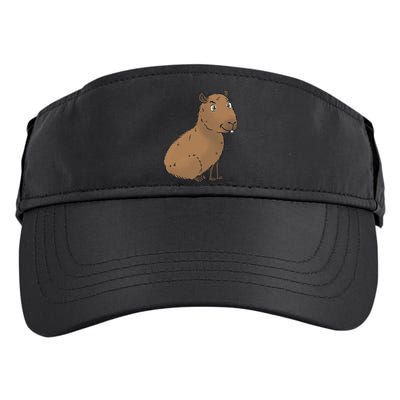 Cute And Funny Capybara Meme Adult Drive Performance Visor