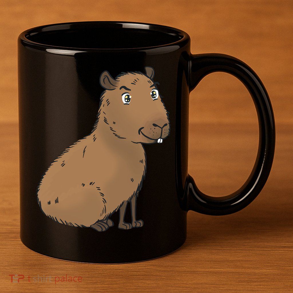 Cute And Funny Capybara Meme 11oz C Handle Ceramic Mug