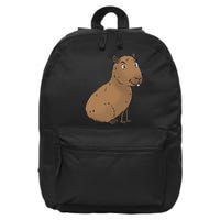 Cute And Funny Capybara Meme 16 in Basic Backpack