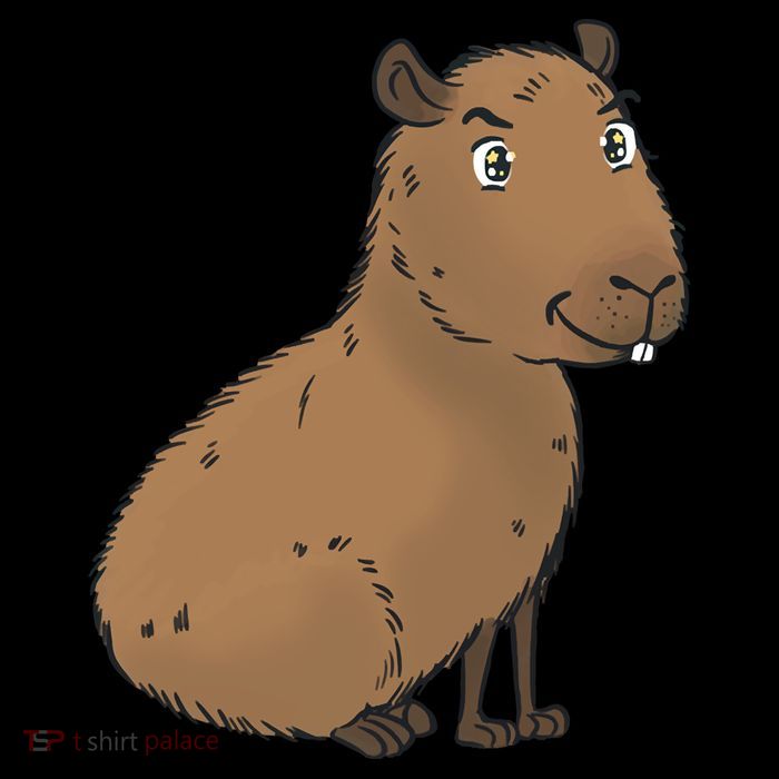 Cute And Funny Capybara Meme Poster