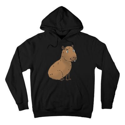 Cute And Funny Capybara Meme Tall Hoodie
