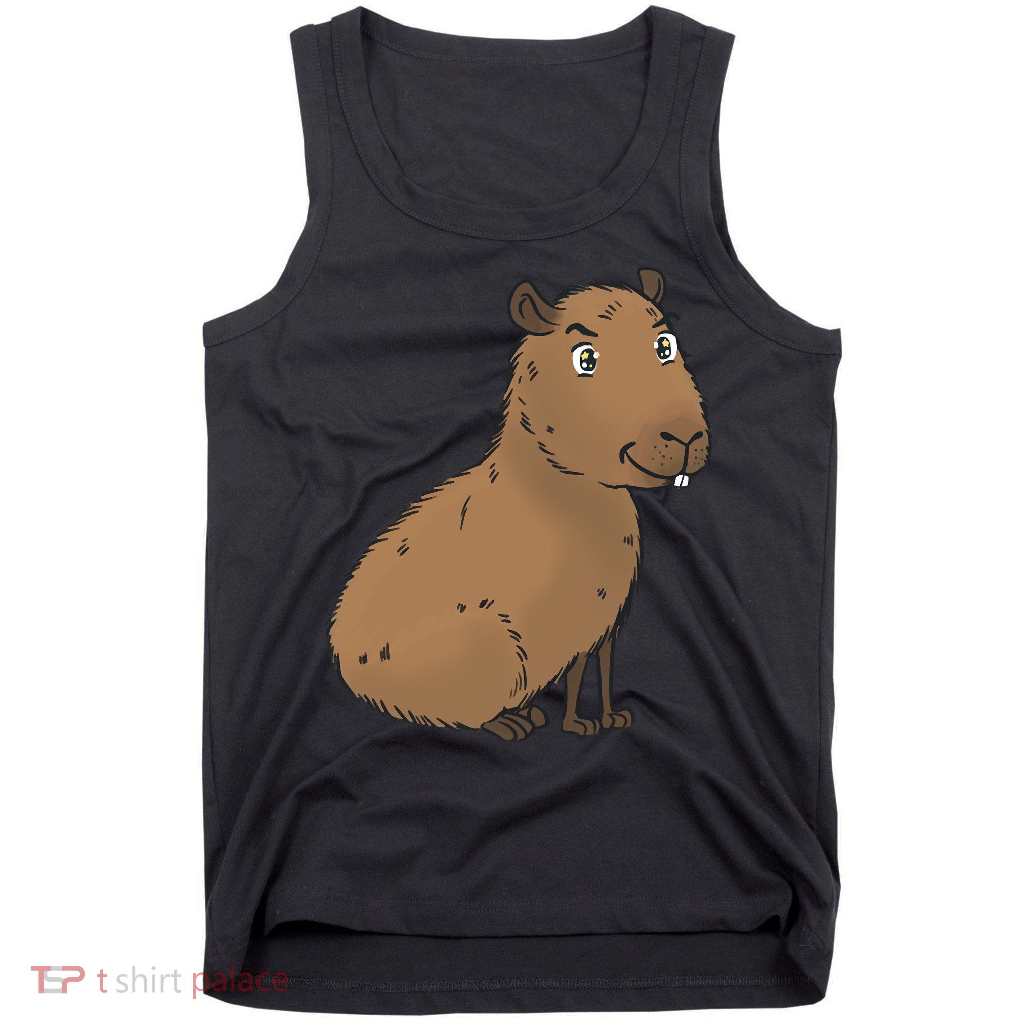 Cute And Funny Capybara Meme Tank Top