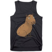Cute And Funny Capybara Meme Tank Top