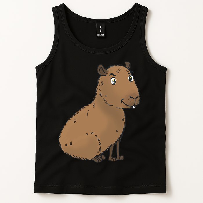 Cute And Funny Capybara Meme Tank Top