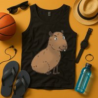 Cute And Funny Capybara Meme Tank Top