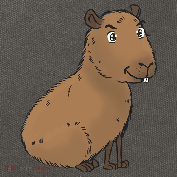 Cute And Funny Capybara Meme Cotton Canvas Backpack