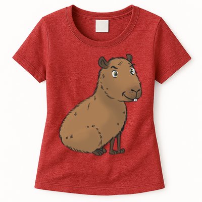 Cute And Funny Capybara Meme Womens T-Shirt