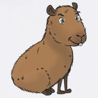 Cute And Funny Capybara Meme Garment-Dyed Sweatshirt