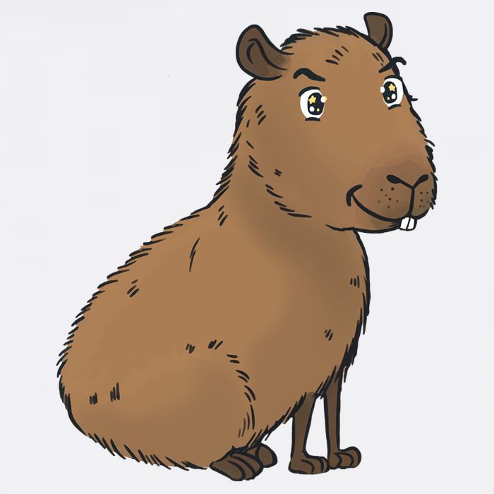 Cute And Funny Capybara Meme Garment-Dyed Sweatshirt