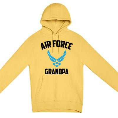 Cool Air Force Grandpa Gift Proud Us Military Veteran Gift Premium Pullover Hoodie