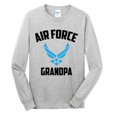 Cool Air Force Grandpa Gift Proud Us Military Veteran Gift Tall Long Sleeve T-Shirt